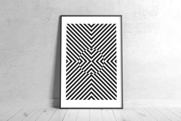 Download Abstract Geometric Line Art Wall Decor - Art Collection