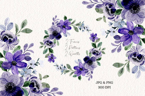 Download Digital Clipart Floral Watercolor Part28 - Art Collection
